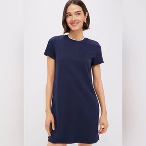 Tuckernuck Navy tennis athletic Short-Sleeve Crewneck Shift Dress $198 medium